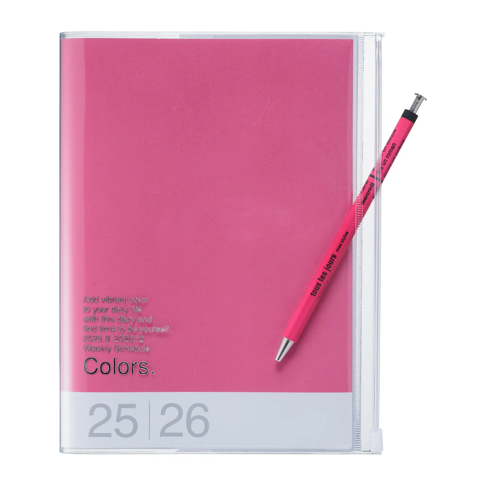 Bild: 4550045144048 | MARK'S 2025/26 Taschenkalender, A5 Colors // Pink | MARK'S Inc. | Buch