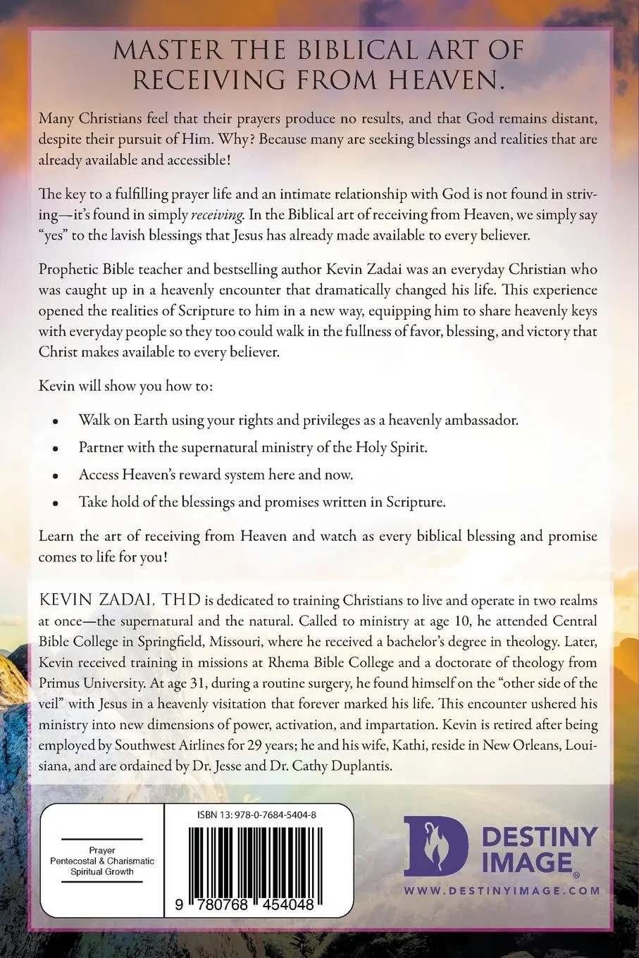 Rückseite: 9780768454048 | Receiving from Heaven | Kevin Zadai | Taschenbuch | Englisch | 2020