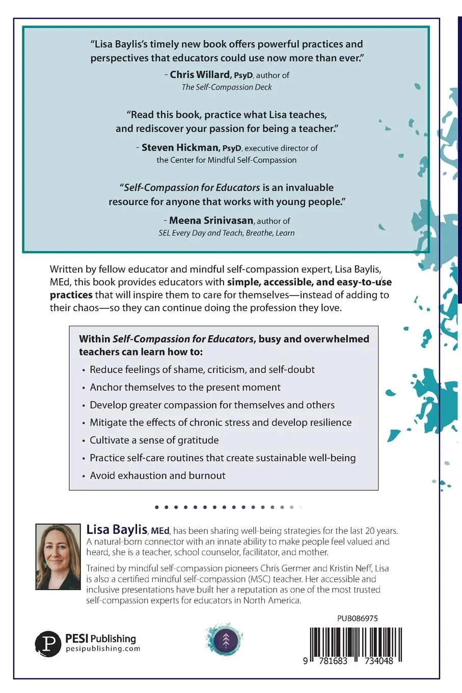 Rückseite: 9781683734048 | Self-Compassion for Educators | Lisa Baylis | Taschenbuch | Englisch