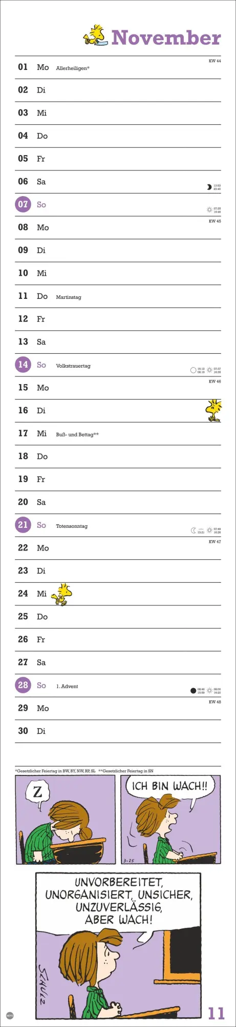 Bild: 9783756414048 | Peanuts Superlangplaner 2027 | Heye | Kalender | Spiralbindung | 13 S.