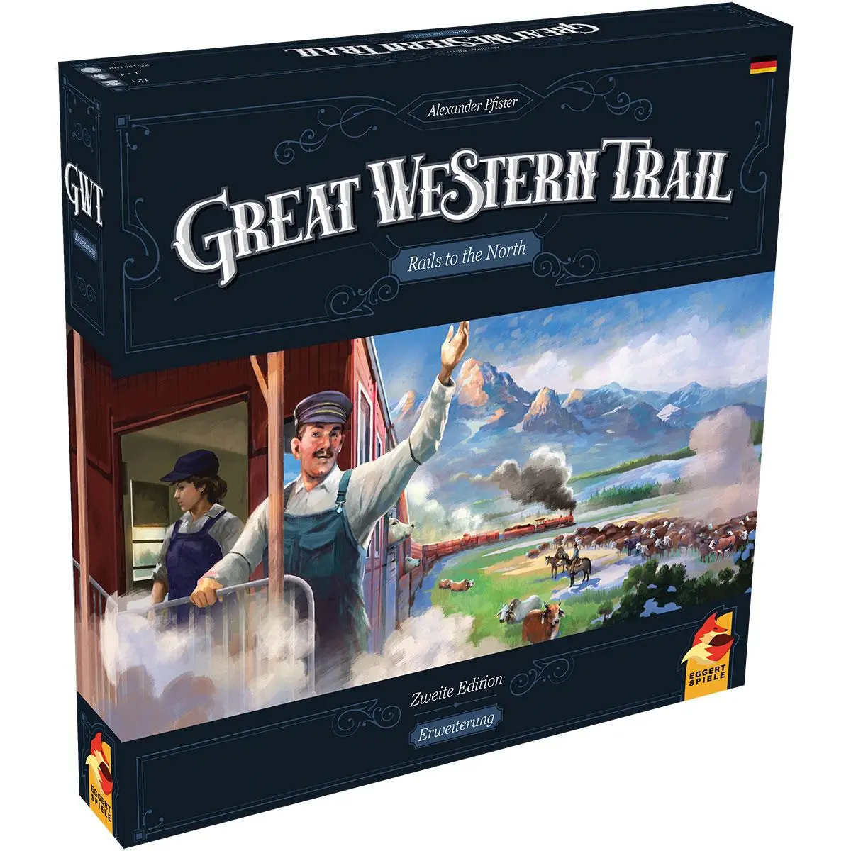 Cover: 4015566604148 | Great Western Trail - Rails to the North | Eggertspiele | Spiel | 2022