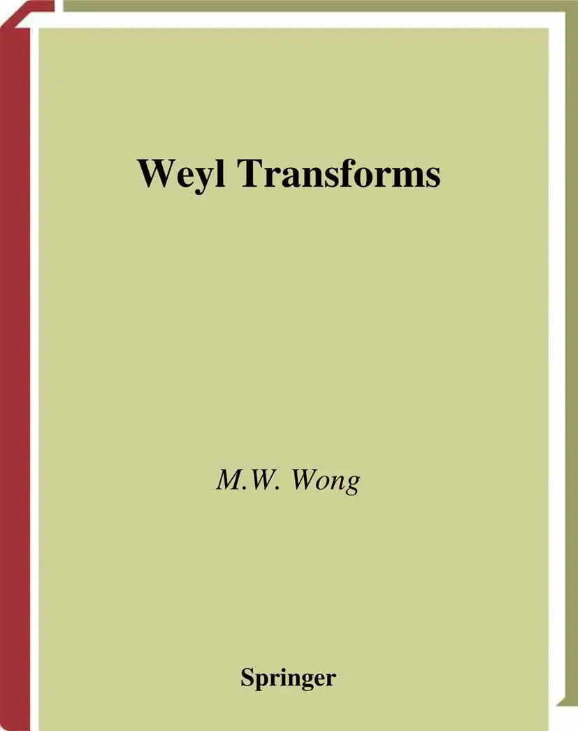 Cover: 9780387984148 | Weyl Transforms | M. W. Wong | Taschenbuch | viii | Englisch | 1998