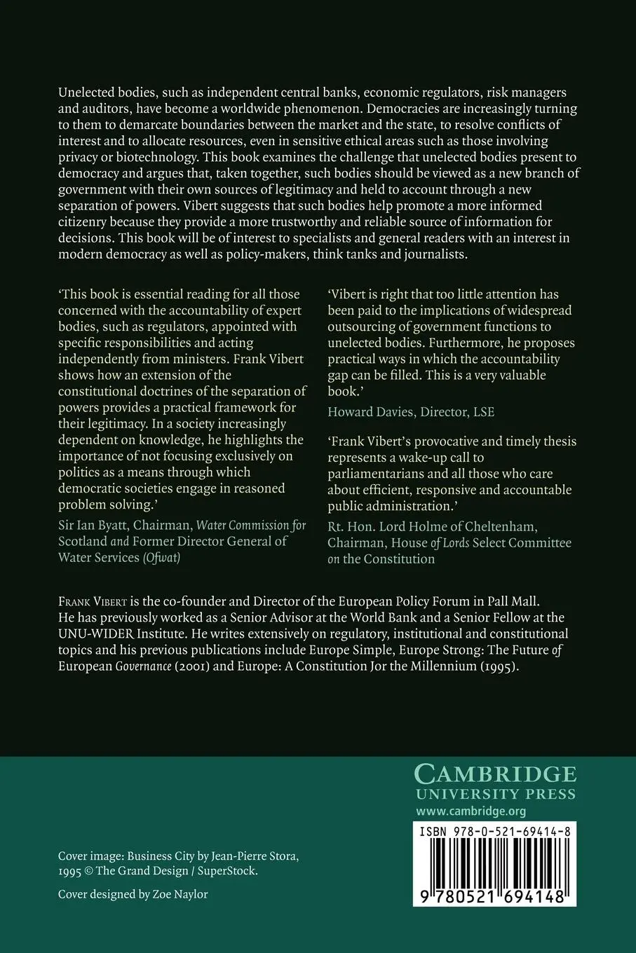 Rückseite: 9780521694148 | The Rise of the Unelected | Democracy and the New Separation of Powers