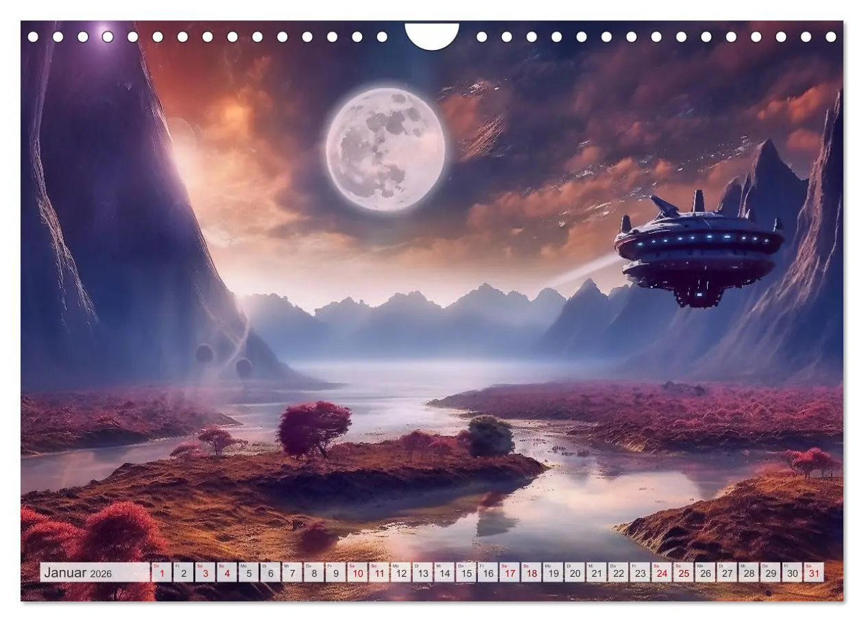 Bild: 9783457354148 | Extraterrestrisch - Auf fremden Planeten (Wandkalender 2026 DIN A4...