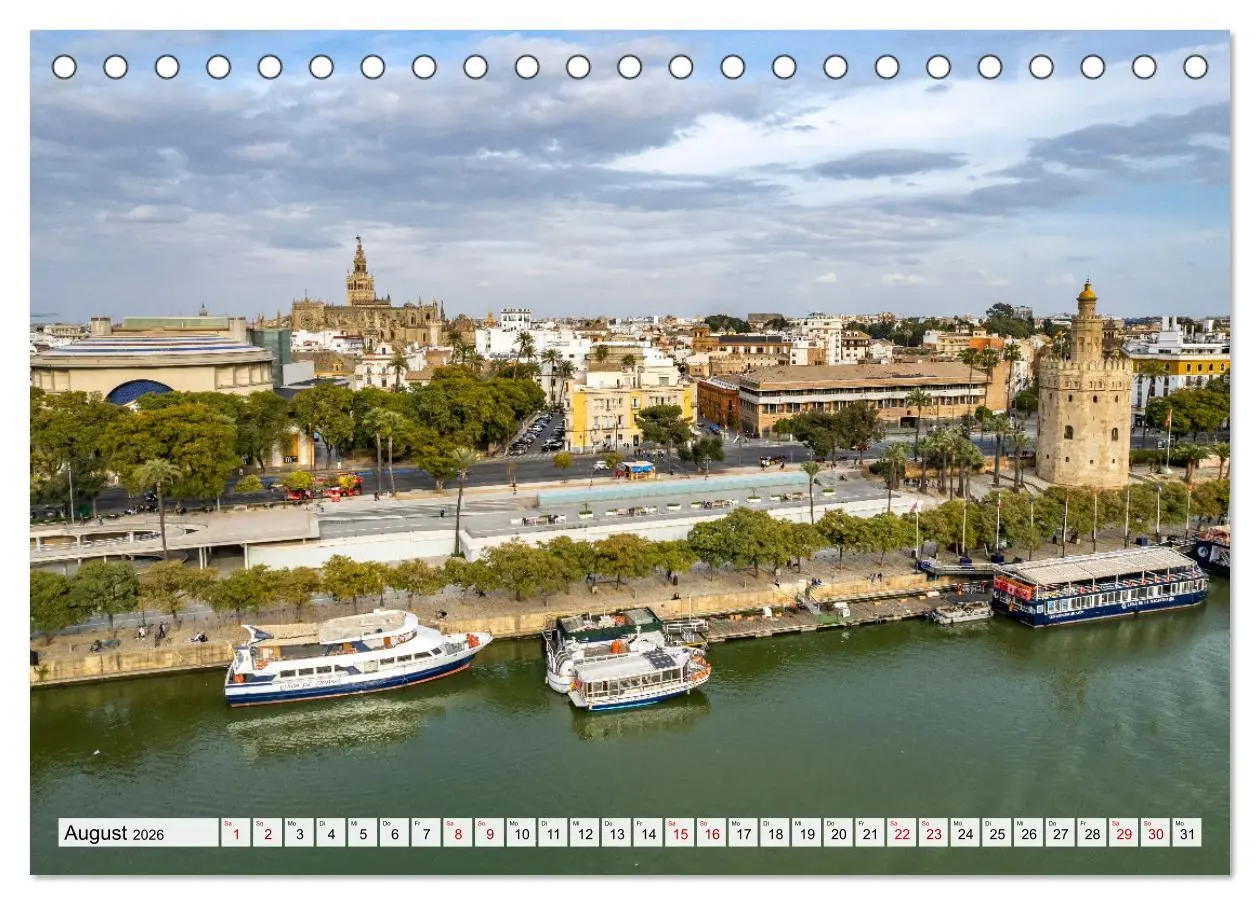 Bild: 9783457594148 | Andalusien - Sevilla (Tischkalender 2026 DIN A5 quer), CALVENDO...
