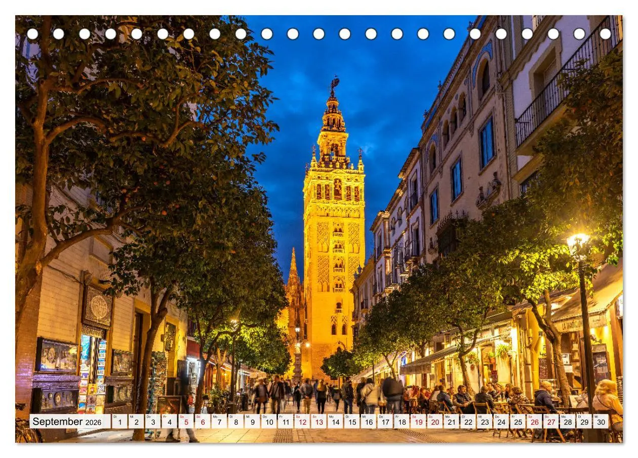 Bild: 9783457594148 | Andalusien - Sevilla (Tischkalender 2026 DIN A5 quer), CALVENDO...