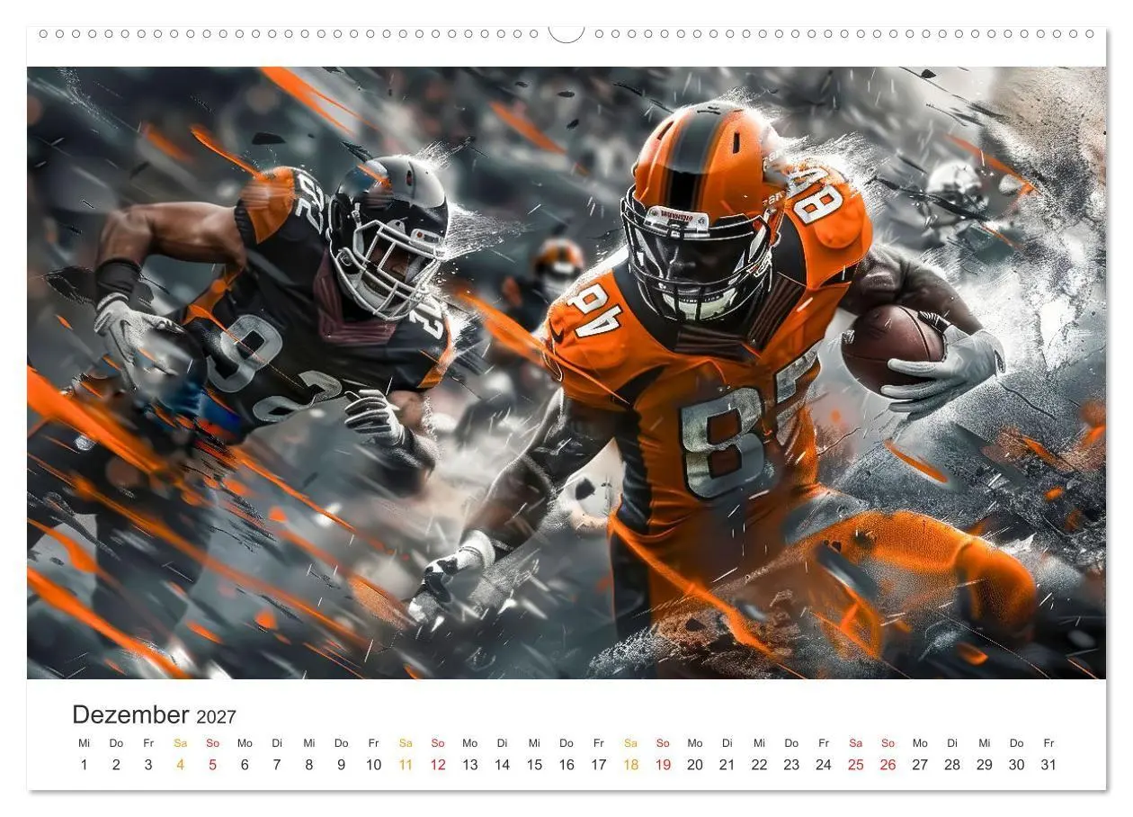 Bild: 9783569154148 | American Football - coole Momente (Wandkalender 2027 DIN A2 quer),...