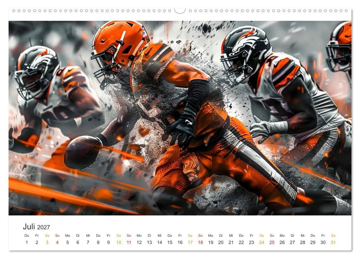 Bild: 9783569154148 | American Football - coole Momente (Wandkalender 2027 DIN A2 quer),...