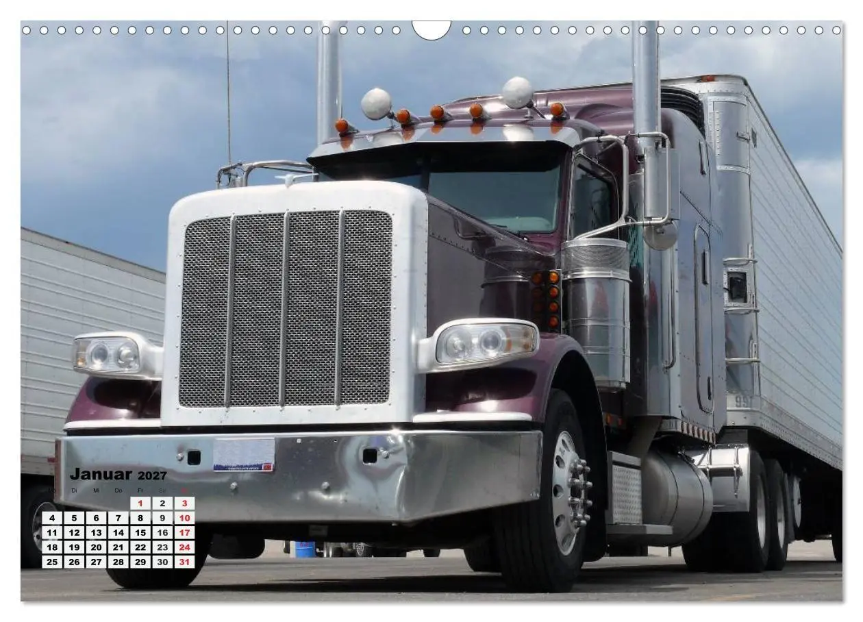 Bild: 9783569914148 | US-Trucks. Faszination Langhauber (Wandkalender 2027 DIN A3 quer),...