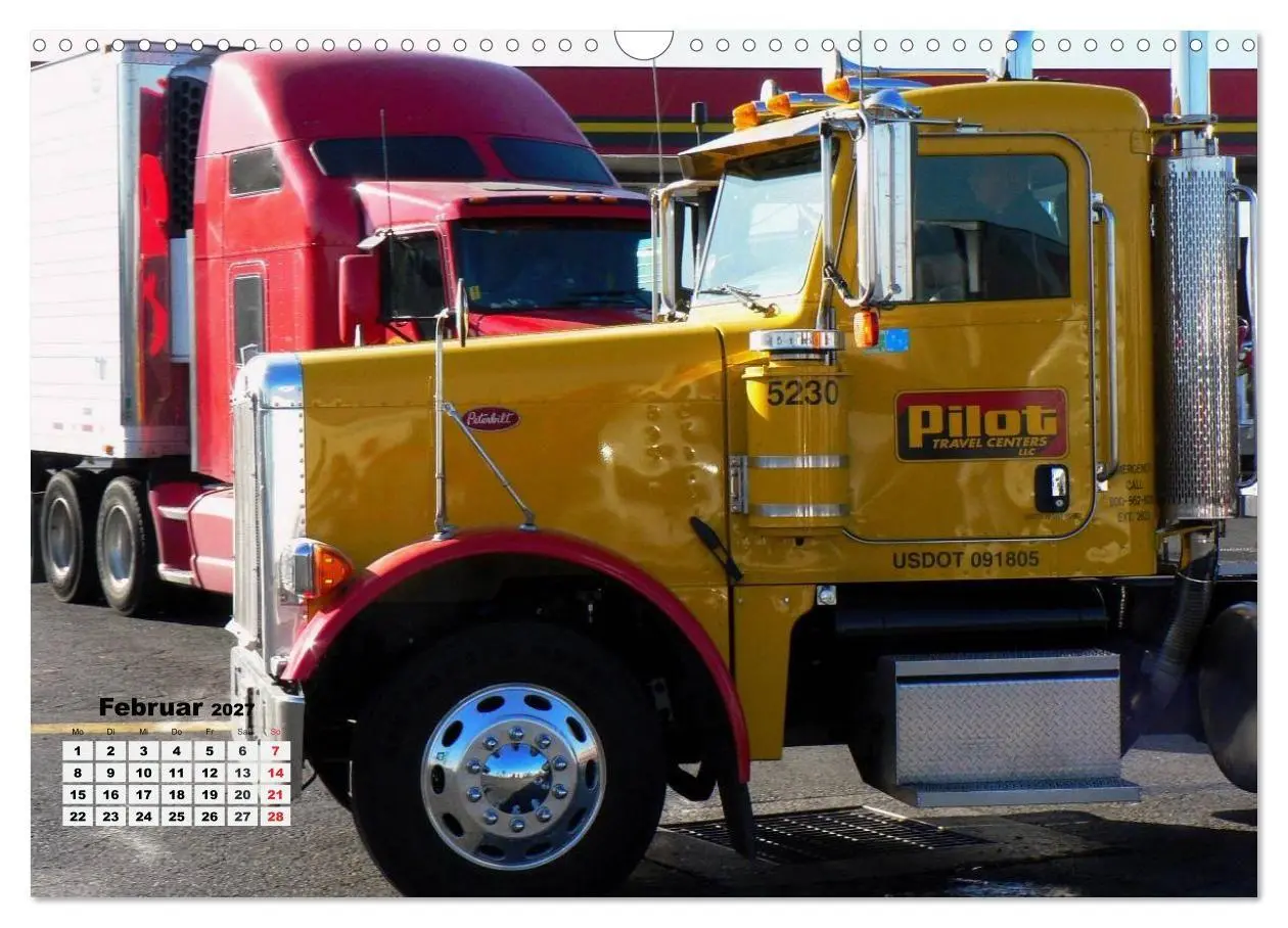 Bild: 9783569914148 | US-Trucks. Faszination Langhauber (Wandkalender 2027 DIN A3 quer),...