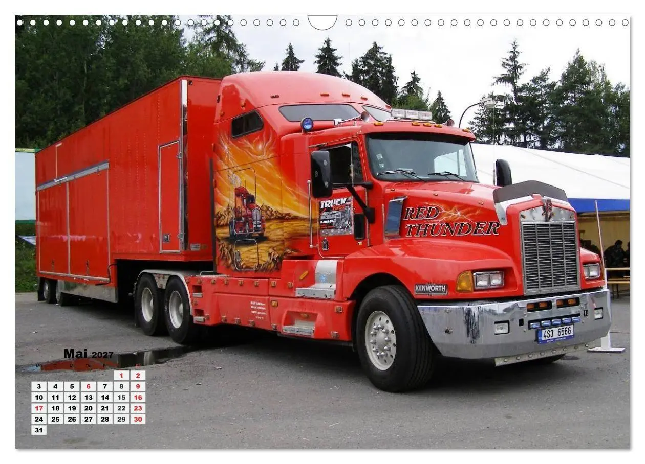 Bild: 9783569914148 | US-Trucks. Faszination Langhauber (Wandkalender 2027 DIN A3 quer),...