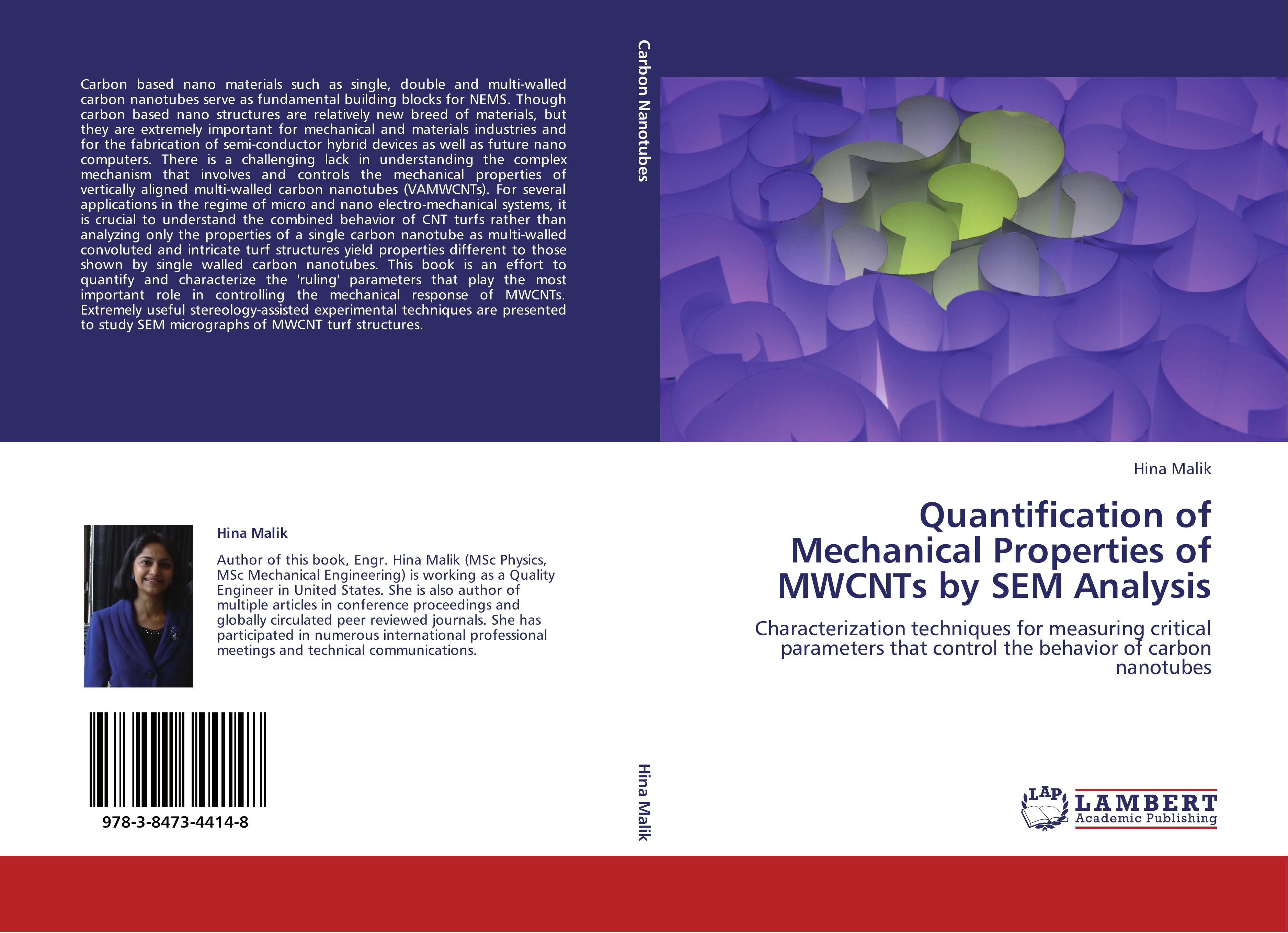 Quantification of Mechanical Properties of MWCNTs by SEM Analysis | Characterization techniques for measuring critical parameters that control the behavior of carbon nanotubes | Hina Malik | Buch - Malik, Hina