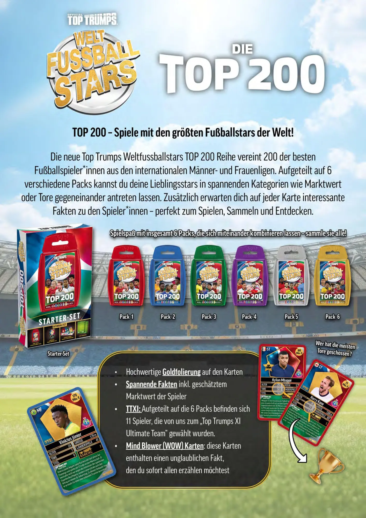 Bild: 5036905064248 | Top Trumps WFS 200 - Pack 1 | Spiel | Deutsch | 2026 | Winning Moves
