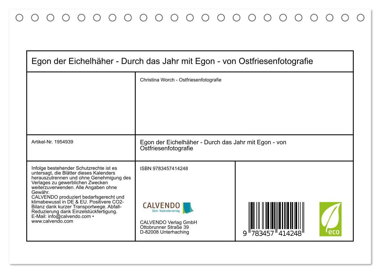 Bild: 9783457414248 | Egon der Eichelhäher - Durch das Jahr mit Egon - von...