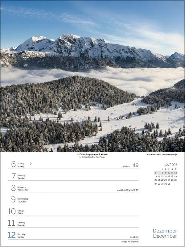 Bild: 9783819304248 | Zauber der Alpen 2027 | Korsch Verlag | Kalender | Spiralbindung