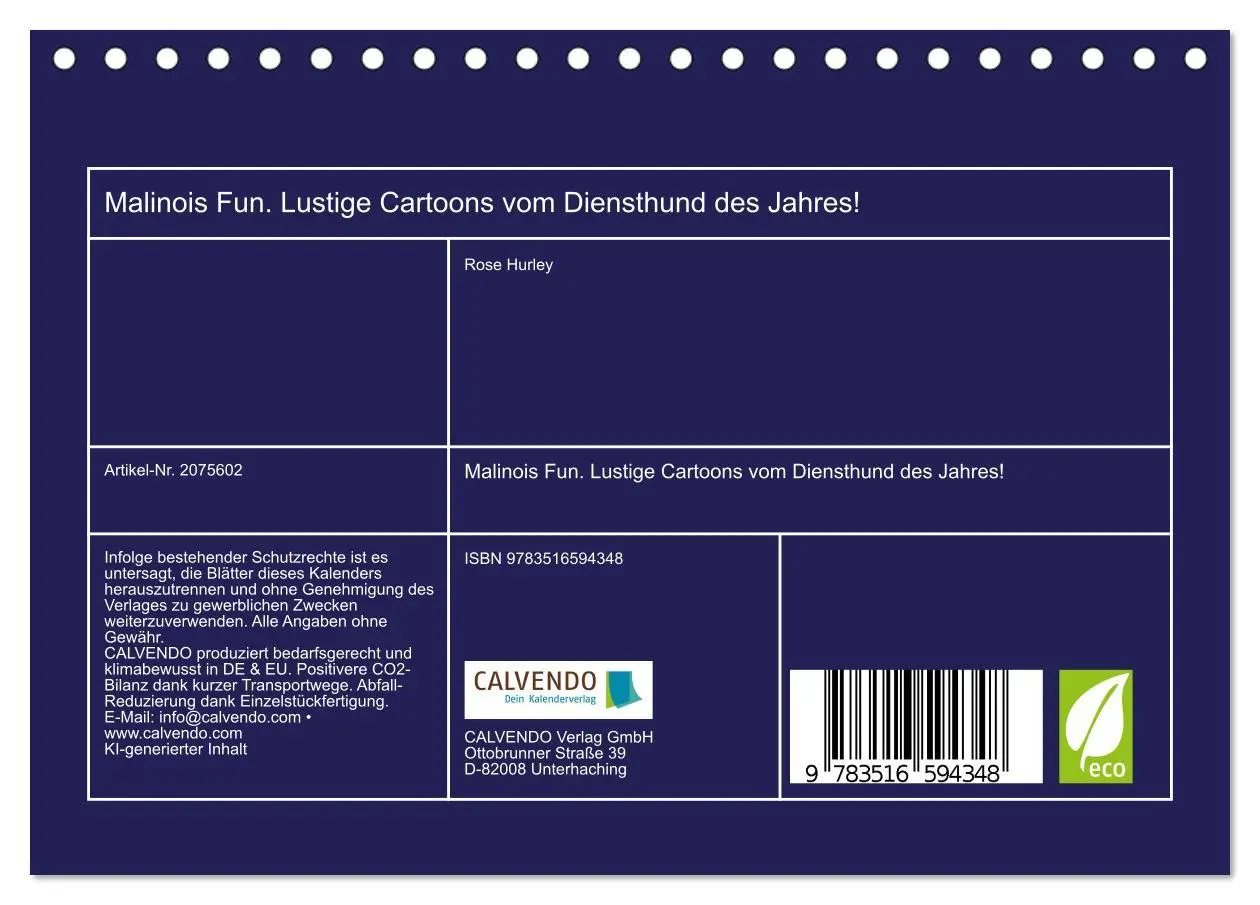Bild: 9783516594348 | Malinois Fun. Lustige Cartoons vom Diensthund des Jahres!...
