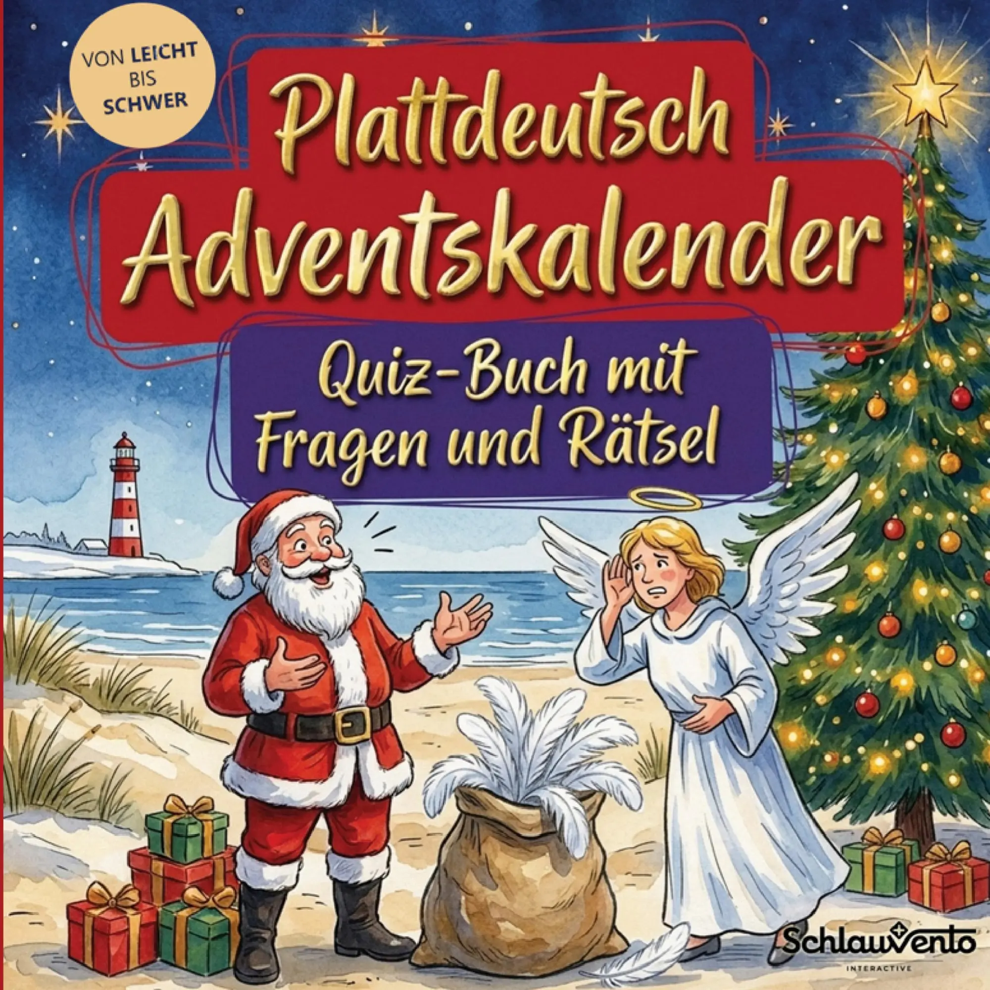 Cover: 9783693194348 | Plattdeutsch-Adventskalender: Quiz-Buch mit Fragen und Rätsel | Buch