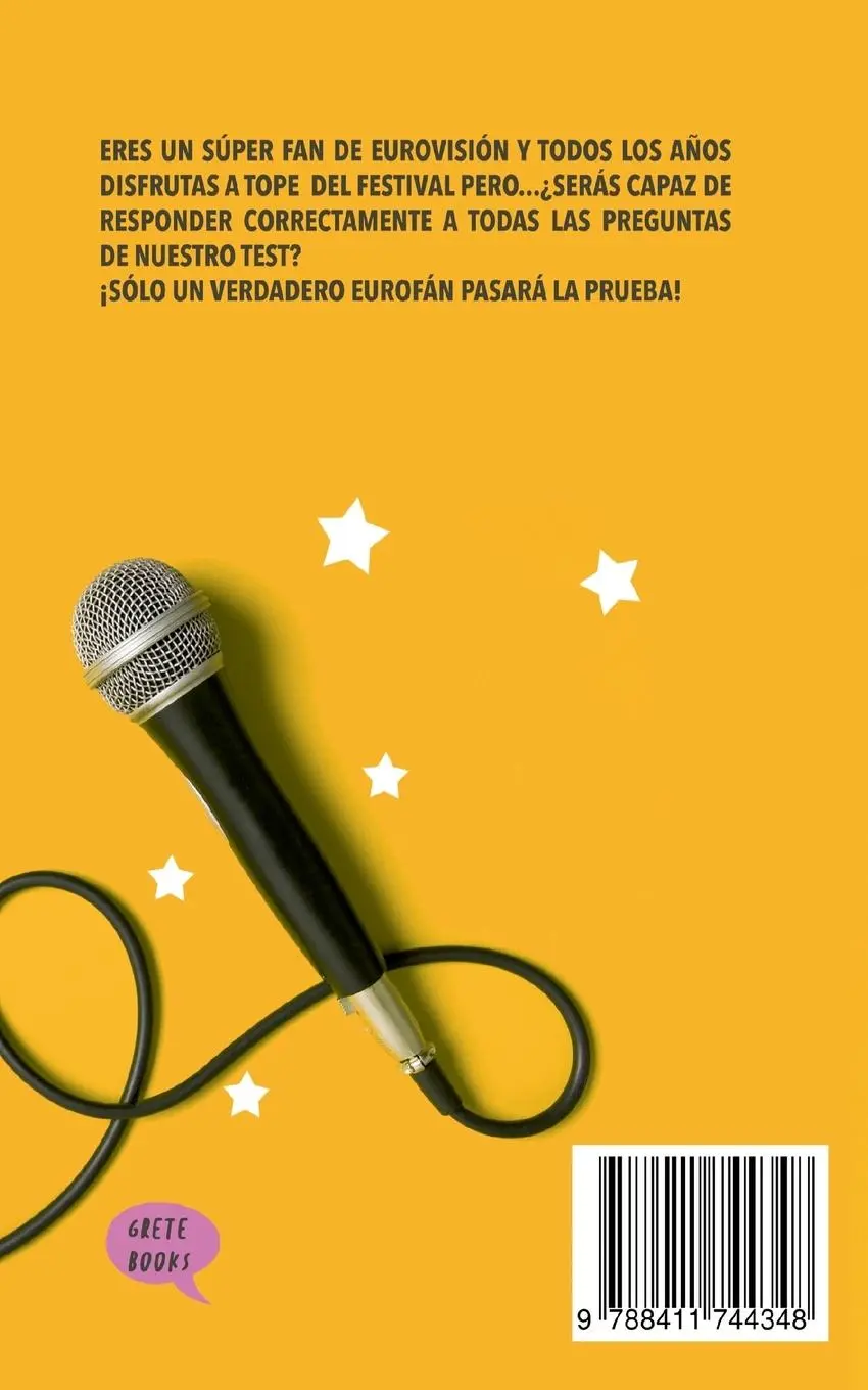 Rückseite: 9788411744348 | ¿Cuánto sabes de Eurovisión? | Grete Books | Taschenbuch | Spanisch