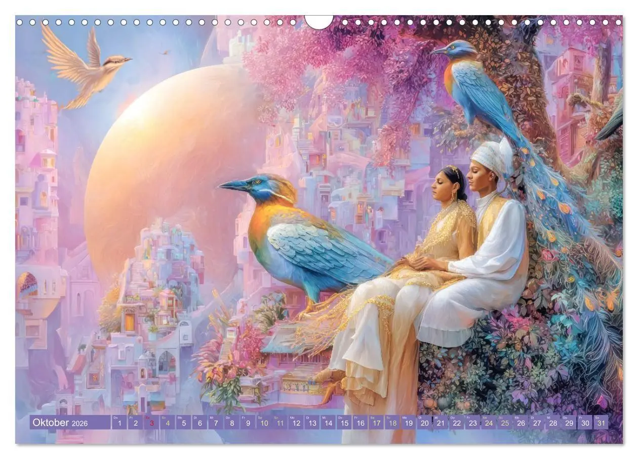 Bild: 9783516654448 | Paradiesische Welt - Fantasiewerke (Wandkalender 2026 DIN A3 quer),...