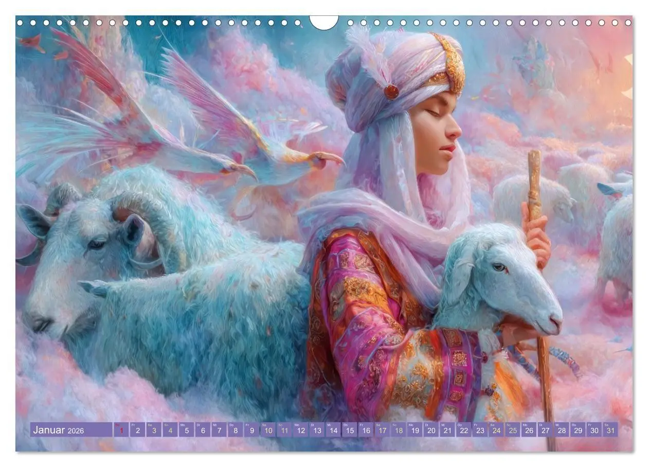 Bild: 9783516654448 | Paradiesische Welt - Fantasiewerke (Wandkalender 2026 DIN A3 quer),...