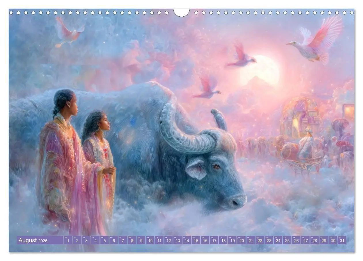 Bild: 9783516654448 | Paradiesische Welt - Fantasiewerke (Wandkalender 2026 DIN A3 quer),...