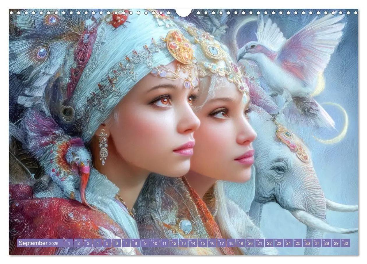 Bild: 9783516654448 | Paradiesische Welt - Fantasiewerke (Wandkalender 2026 DIN A3 quer),...