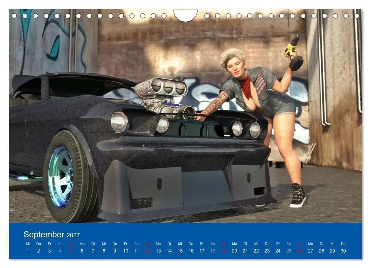 Bild: 9783569504448 | Freche Frauen und heiße Kisten (Wandkalender 2027 DIN A4 quer),...
