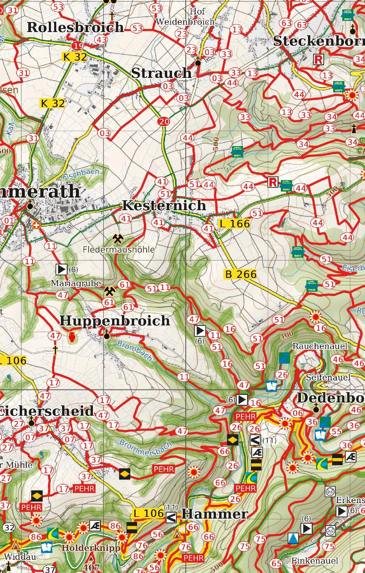 Bild: 9788074454448 | Nationalpark Eifel, Hohes Venn, Wander - Radkarte 1 : 50 000 | Berndt