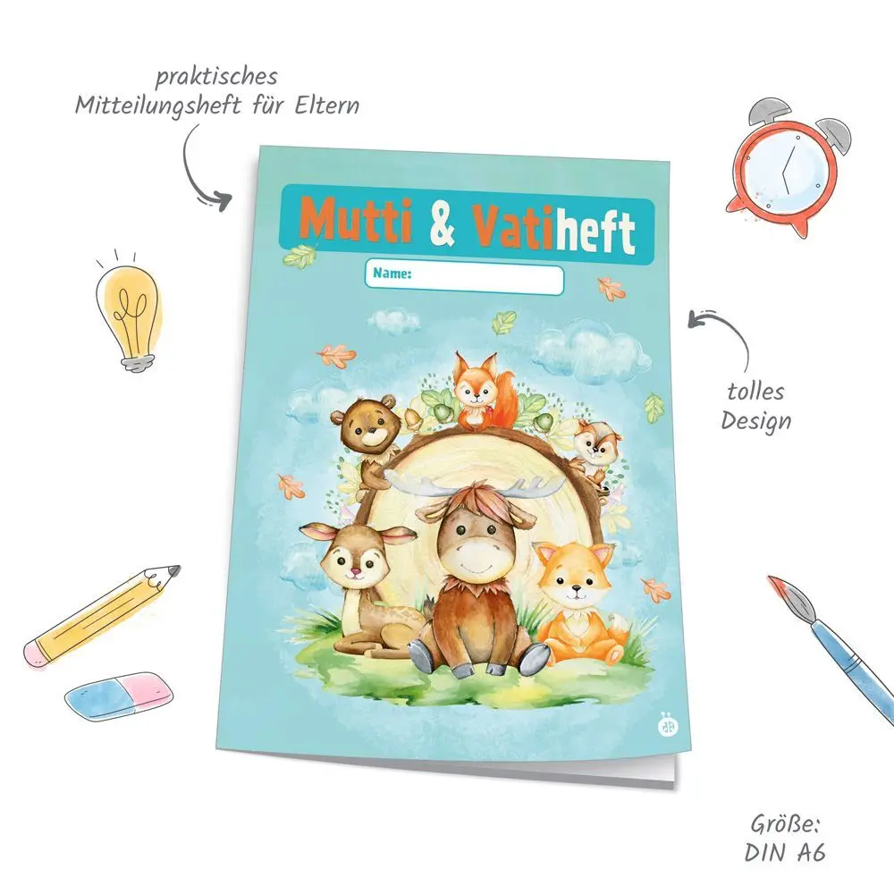 Bild: 4251901504548 | Trötsch Muttiheft Design Waldfreunde | Trötsch Verlag GmbH &amp; Co.KG