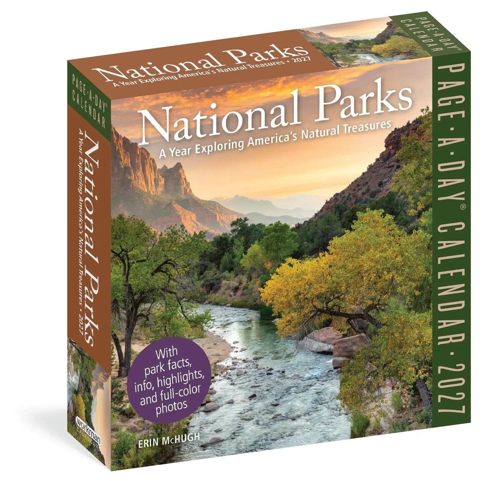 Cover: 9781523534548 | National Parks Page-A-Day® Calendar 2027 | Workman Calendars | 2027