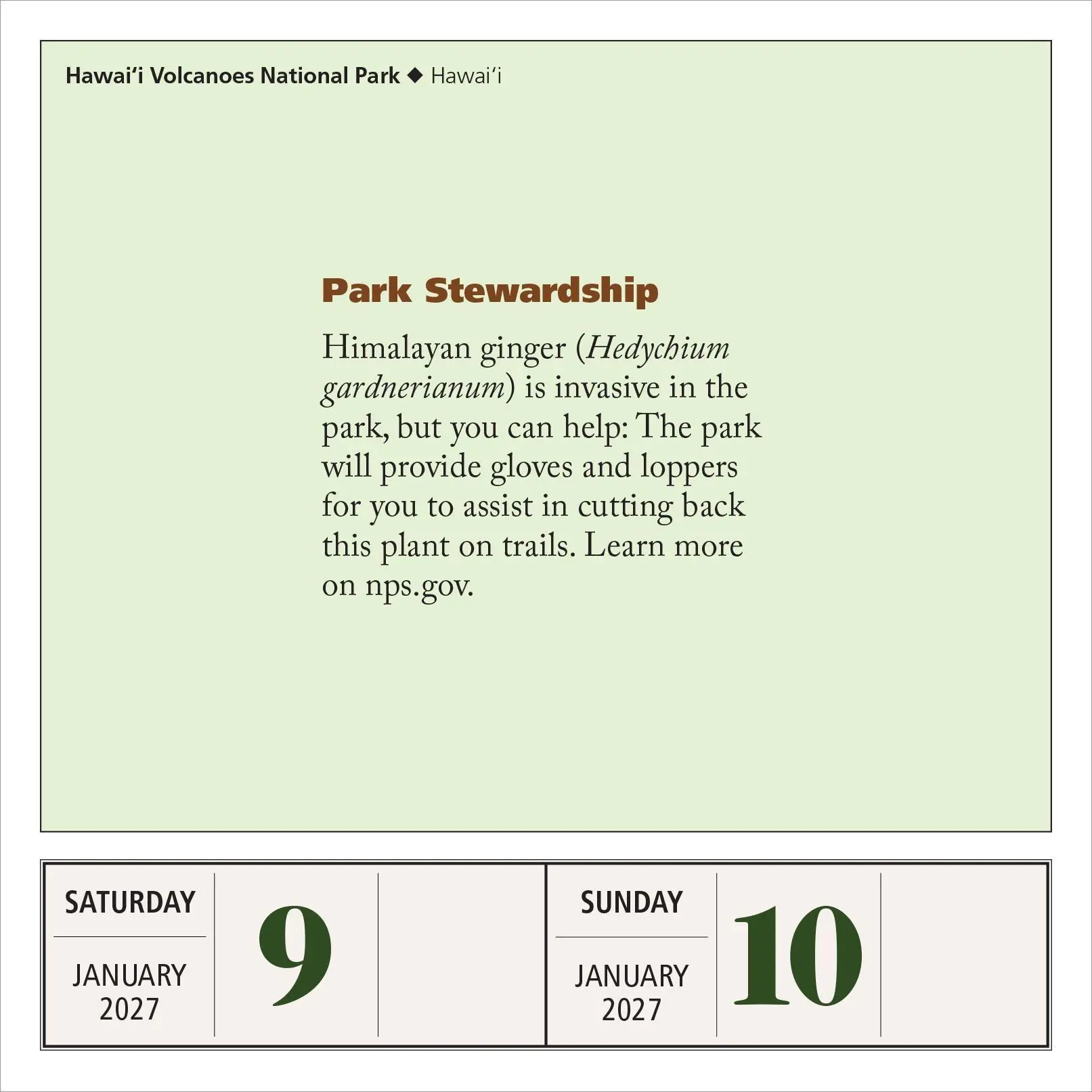 Bild: 9781523534548 | National Parks Page-A-Day® Calendar 2027 | Workman Calendars | 2027
