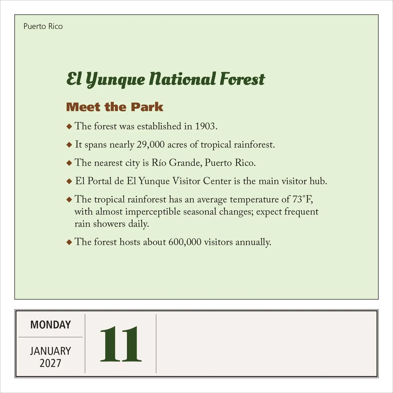 Bild: 9781523534548 | National Parks Page-A-Day® Calendar 2027 | Workman Calendars | 2027