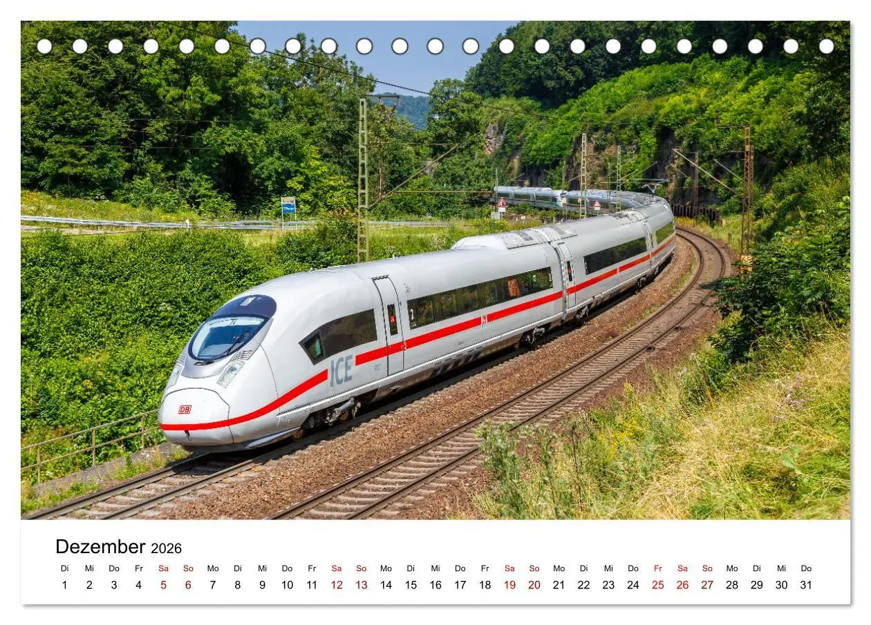 Bild: 9783457624548 | Eisenbahn in Deutschland (Tischkalender 2026 DIN A5 quer), CALVENDO...