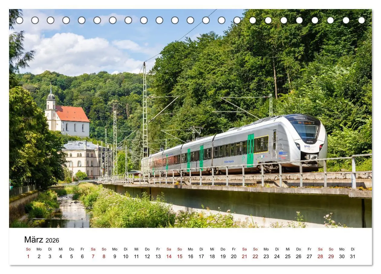 Bild: 9783457624548 | Eisenbahn in Deutschland (Tischkalender 2026 DIN A5 quer), CALVENDO...