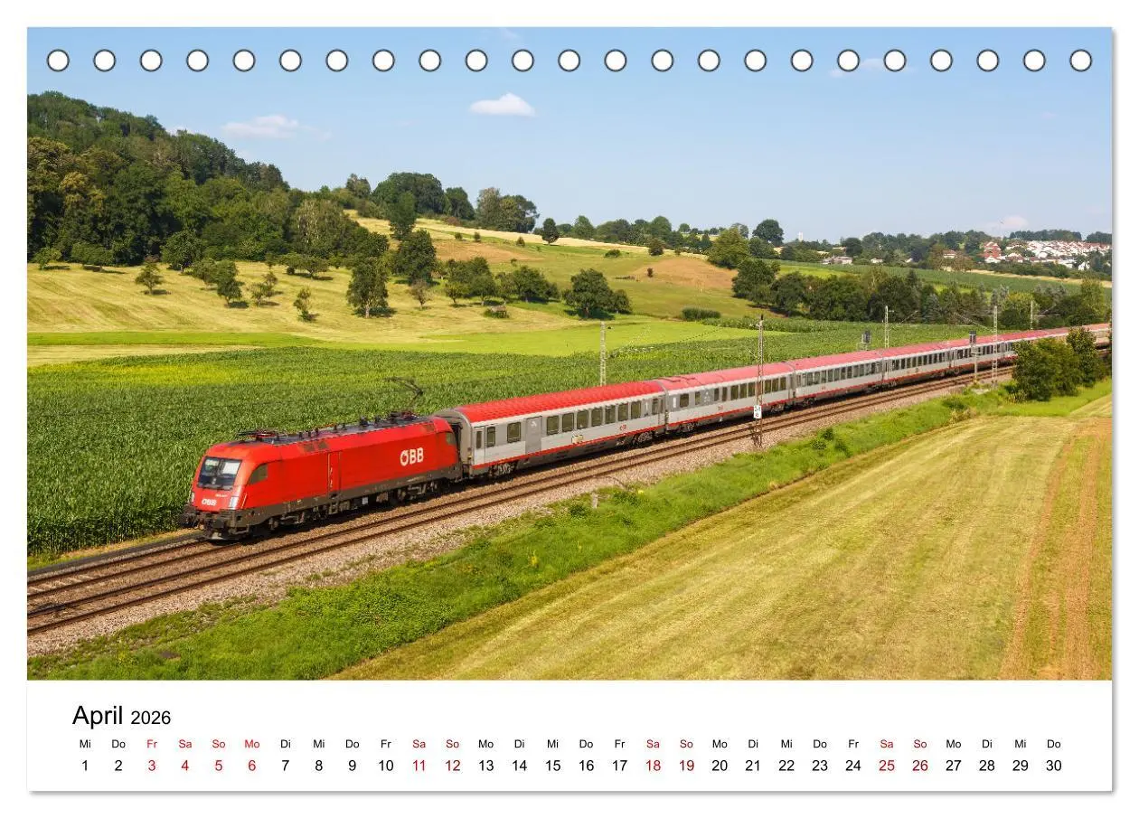 Bild: 9783457624548 | Eisenbahn in Deutschland (Tischkalender 2026 DIN A5 quer), CALVENDO...