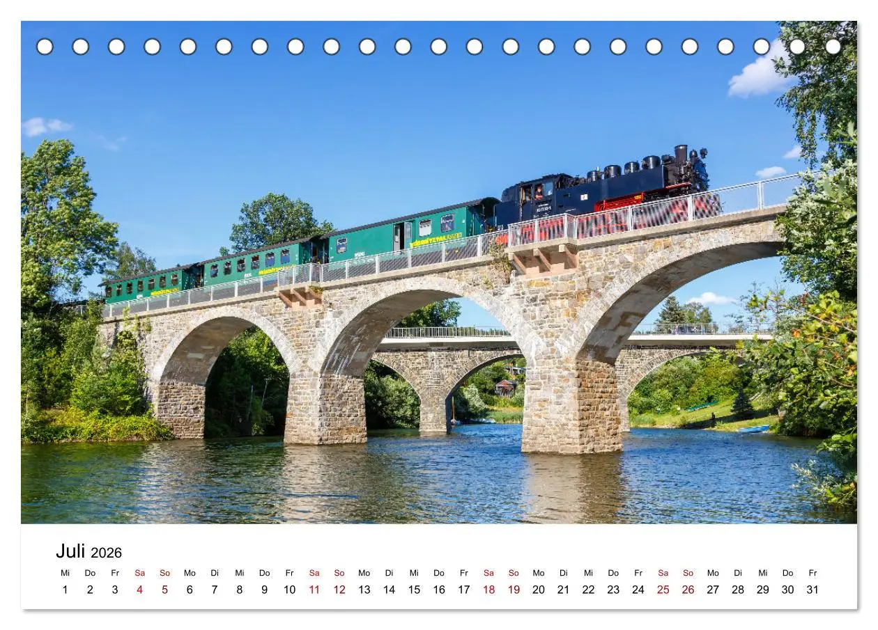 Bild: 9783457624548 | Eisenbahn in Deutschland (Tischkalender 2026 DIN A5 quer), CALVENDO...