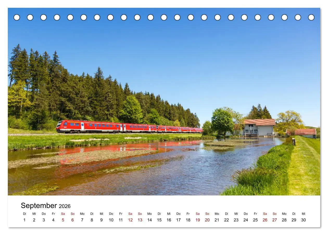 Bild: 9783457624548 | Eisenbahn in Deutschland (Tischkalender 2026 DIN A5 quer), CALVENDO...