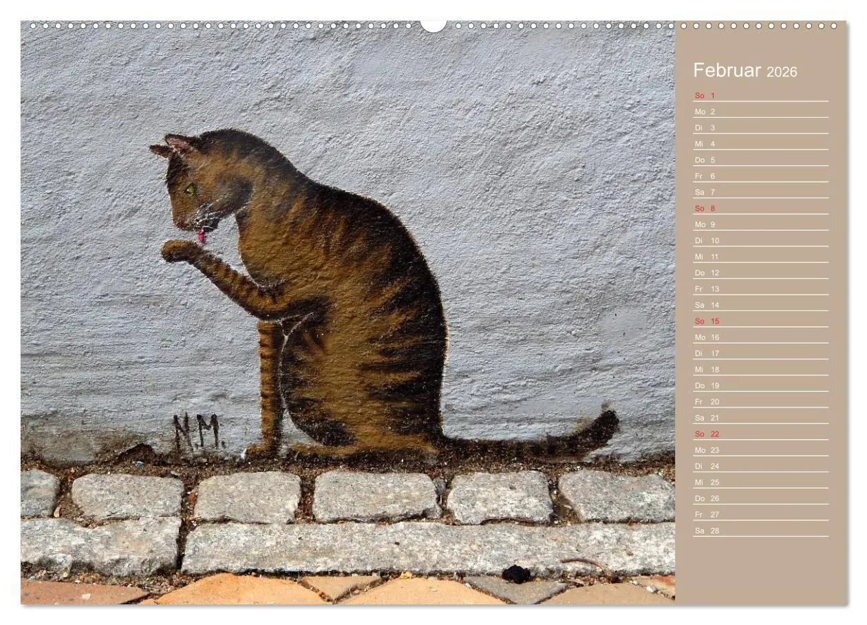 Bild: 9783457934548 | Flensburger Katzen (Wandkalender 2026 DIN A2 quer), CALVENDO...