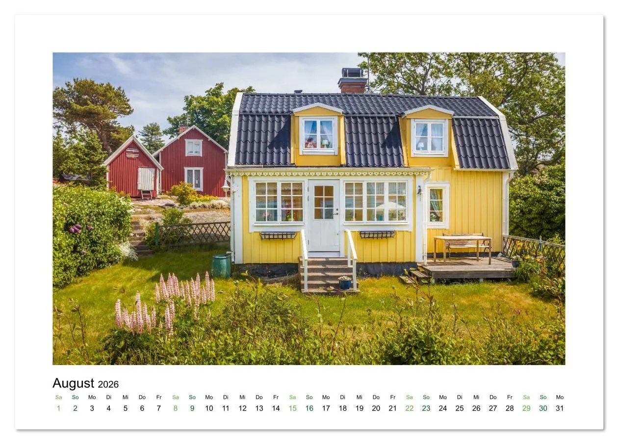 Bild: 9783516024548 | Landhäuser mit Charme (Tischkalender 2026 DIN A5 quer), CALVENDO...