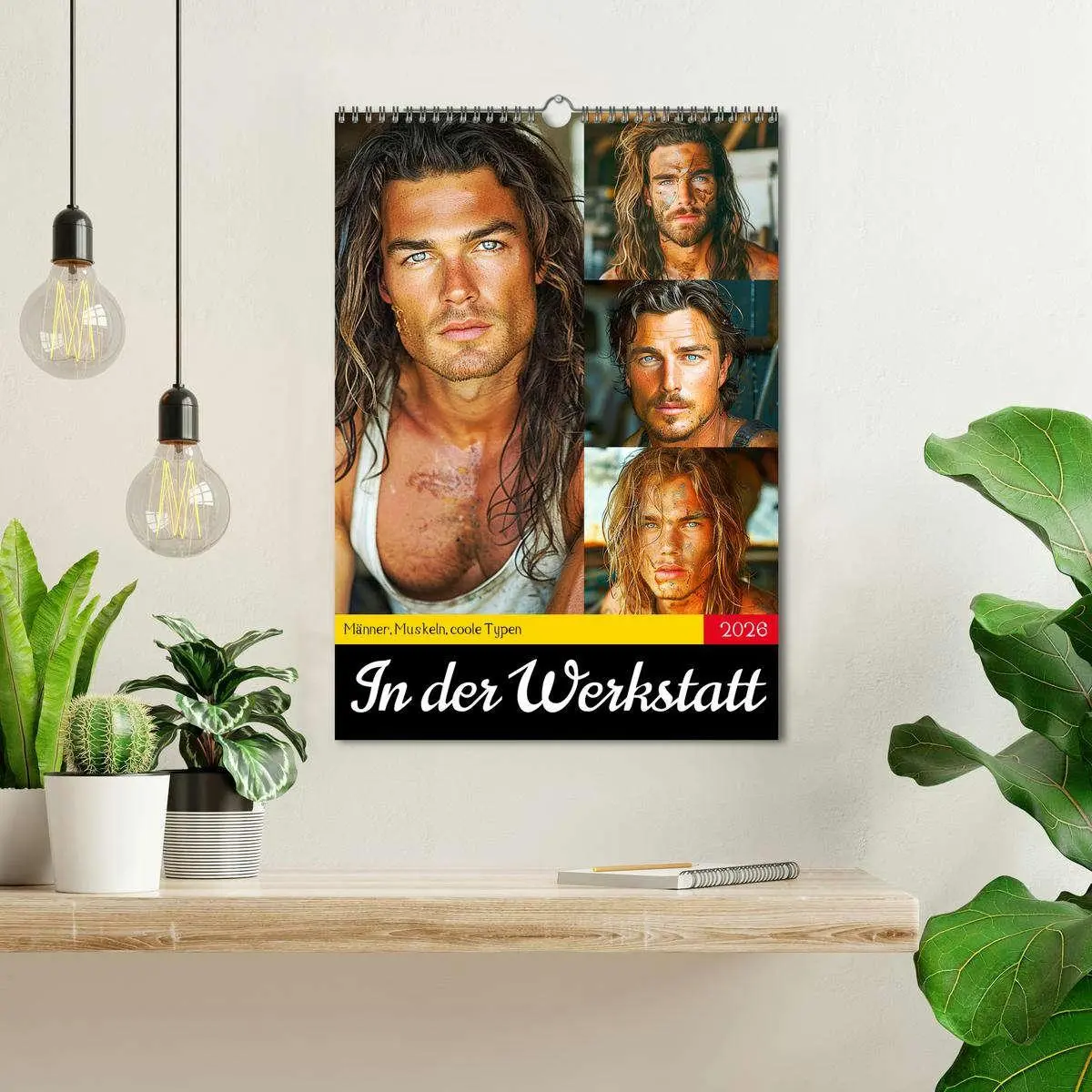 Bild: 9783516264548 | In der Werkstatt. Männer, Muskeln, coole Typen (Wandkalender 2026...