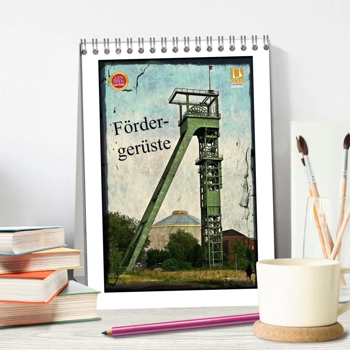 Bild: 9783516404548 | Fördergerüste (Tischkalender 2026 DIN A5 hoch), CALVENDO...