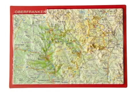 Cover: 4280000664648 | Reliefpostkarte Oberfranken | André Markgraf (u. a.) | (Land-)Karte