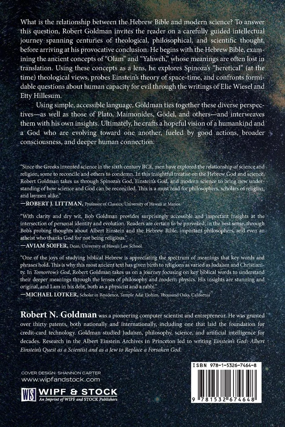 Rückseite: 9781532674648 | Tomorrow's God | Robert N. Goldman | Taschenbuch | Englisch | 2019
