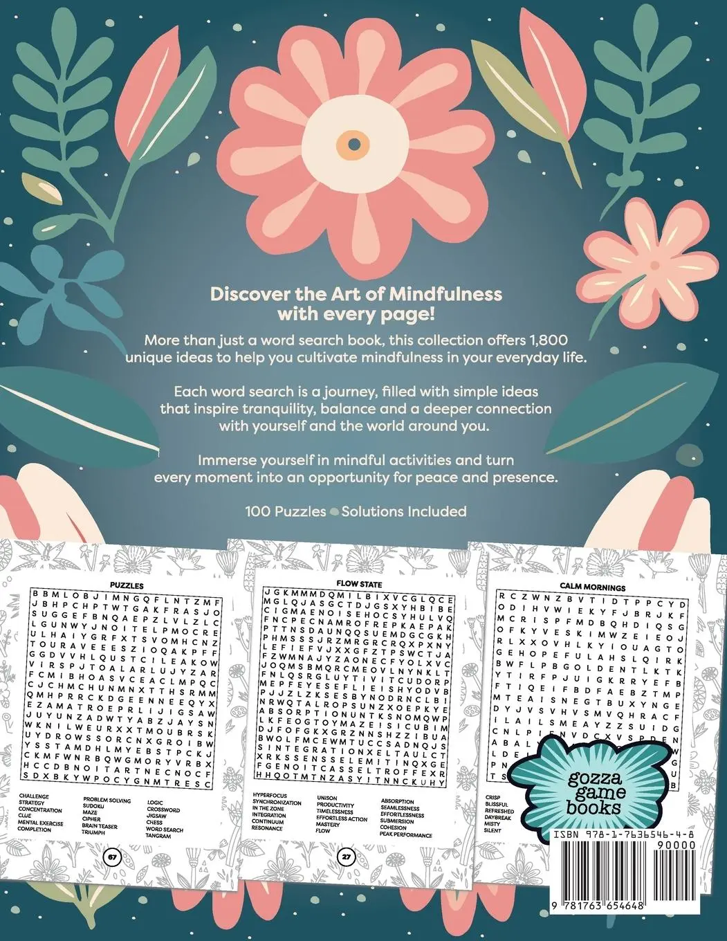 Rückseite: 9781763654648 | Mindfulness Word Search for Adults | Create Calm | Taschenbuch | 2024