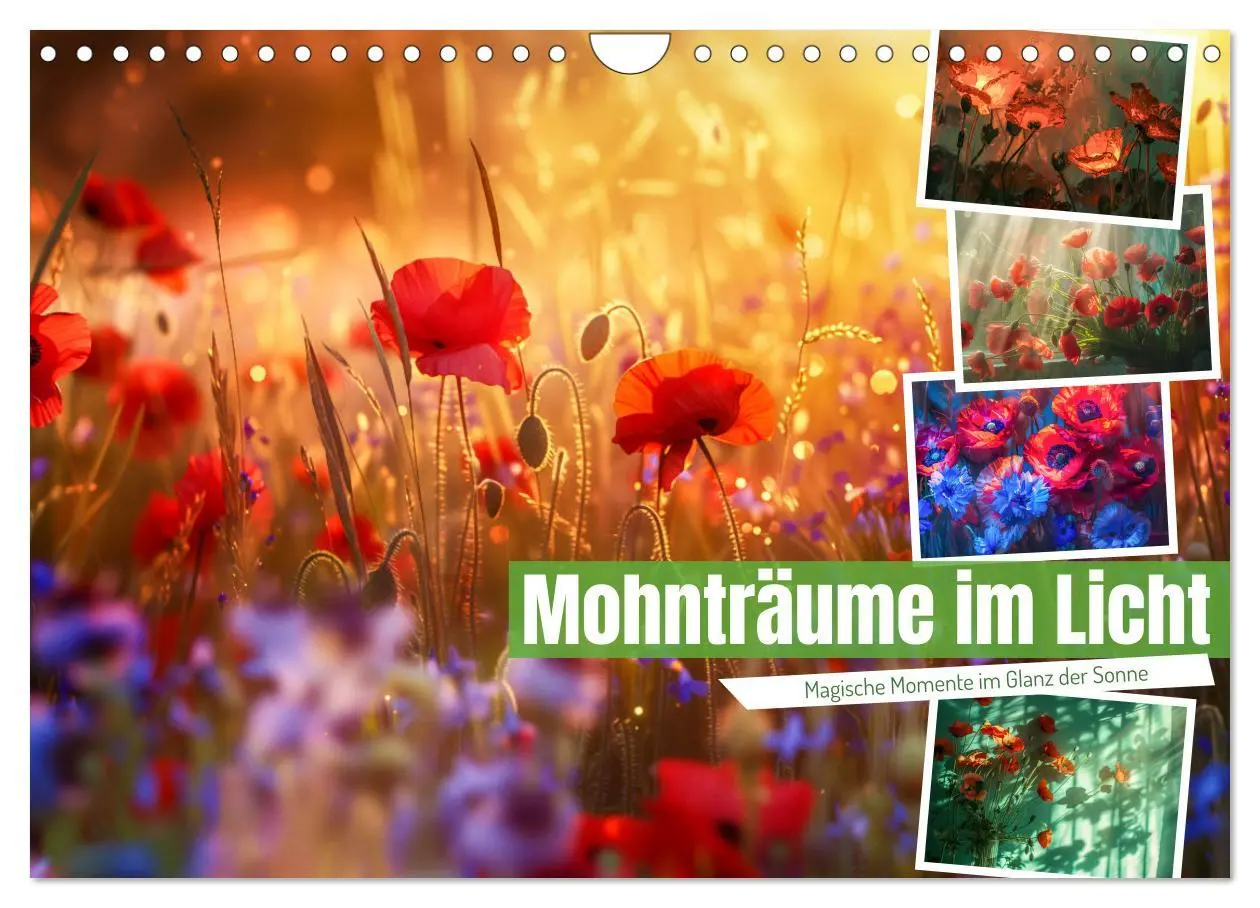 Cover: 9783457304648 | Mohnträume im Licht (Wandkalender 2026 DIN A4 quer), CALVENDO...