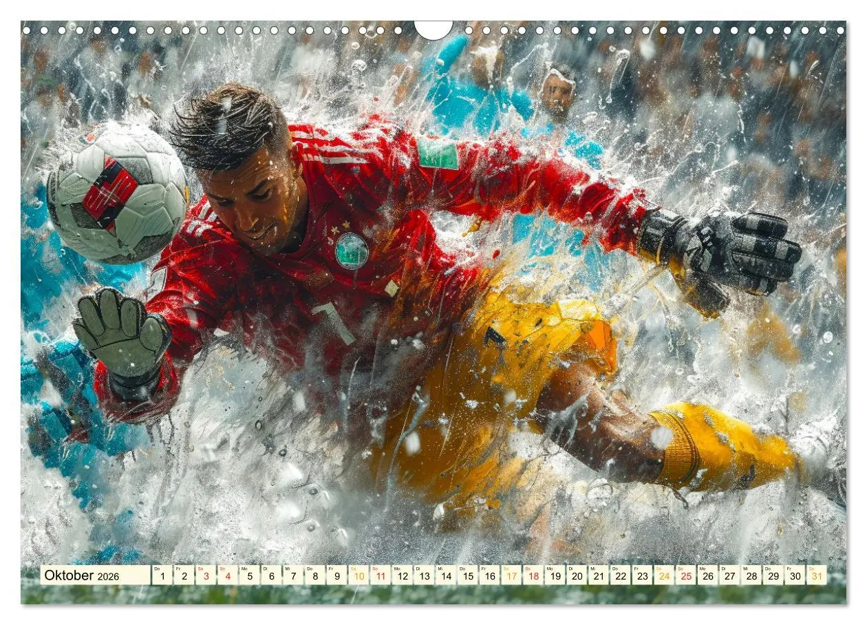 Bild: 9783457464748 | Fußball Torwart (Wandkalender 2026 DIN A3 quer), CALVENDO...