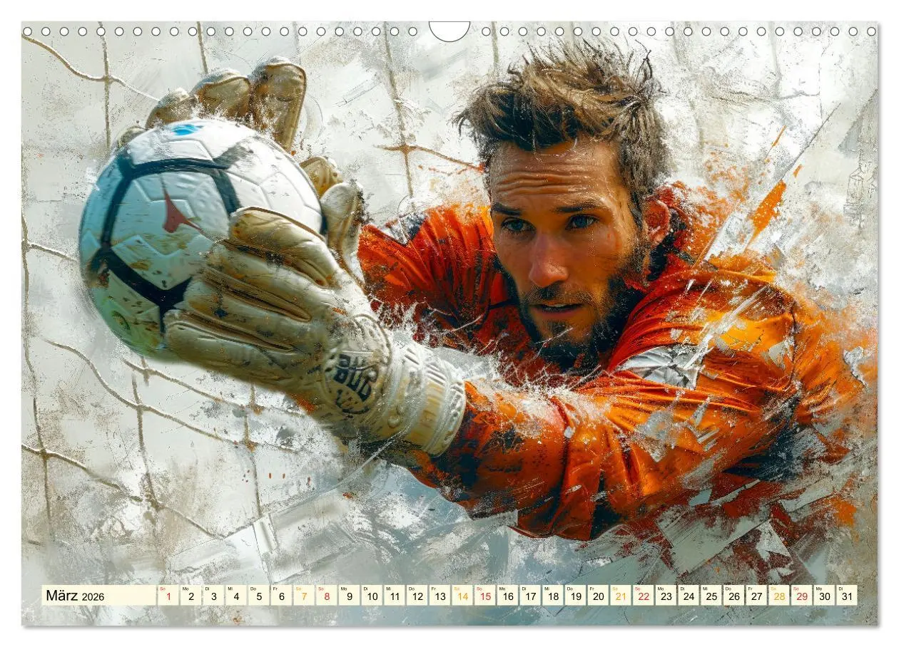 Bild: 9783457464748 | Fußball Torwart (Wandkalender 2026 DIN A3 quer), CALVENDO...