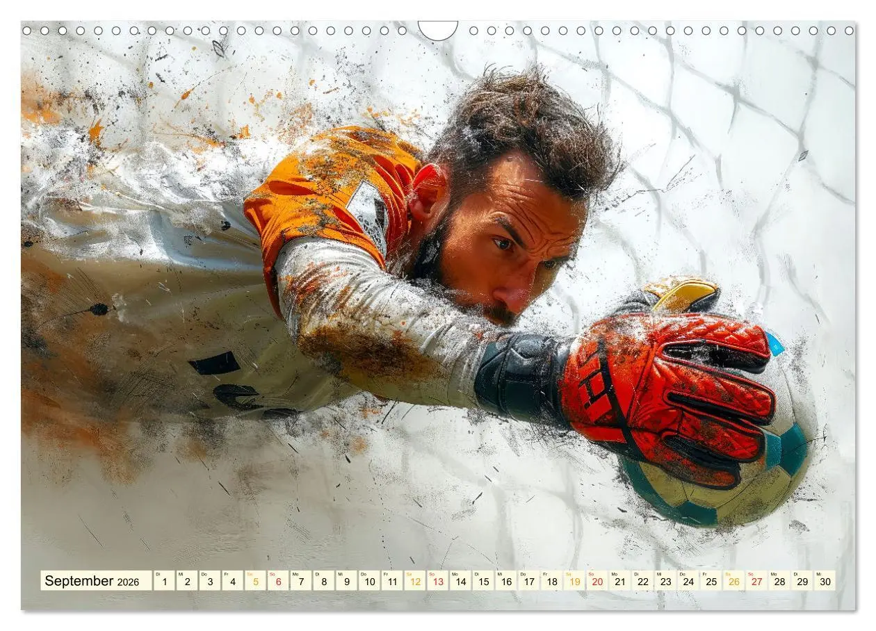 Bild: 9783457464748 | Fußball Torwart (Wandkalender 2026 DIN A3 quer), CALVENDO...