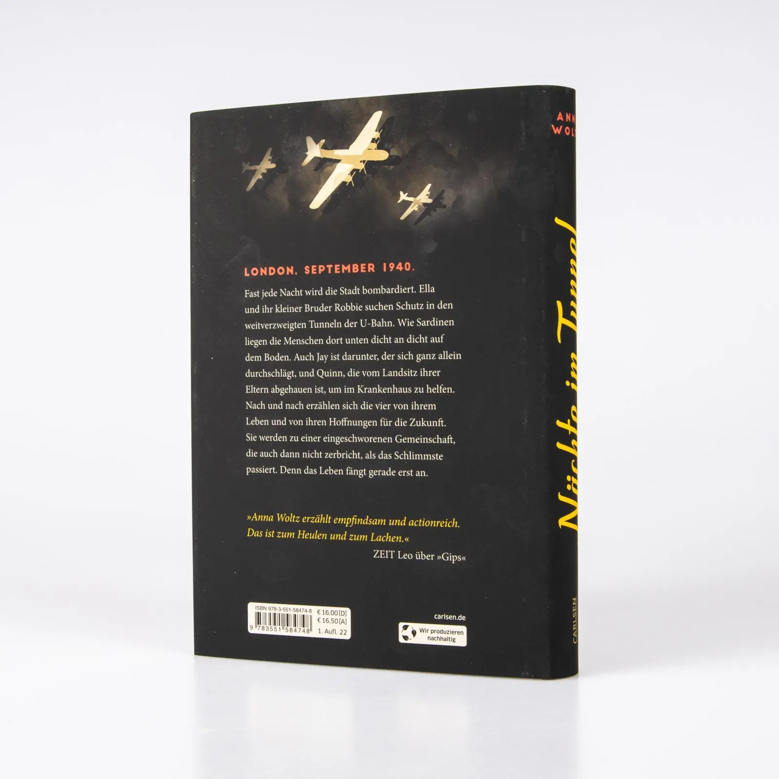 Bild: 9783551584748 | Nächte im Tunnel | Anna Woltz | Buch | Hardcover mit Schutzumschlag