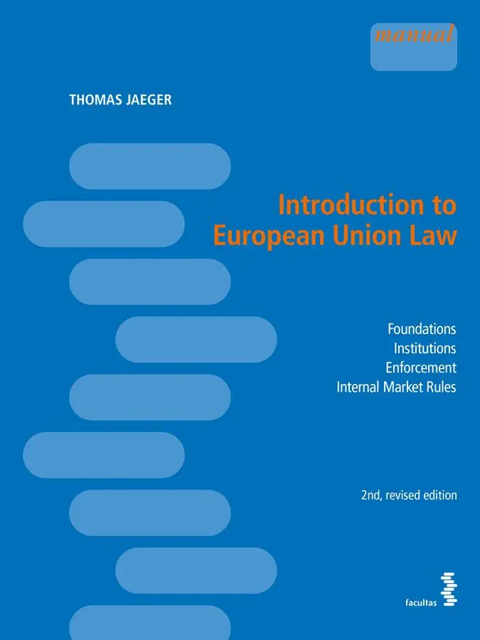 Cover: 9783708924748 | Introduction to European Law | Thomas Jaeger | Taschenbuch | 284 S.